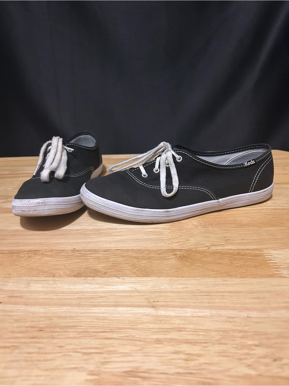 Keds Champion Originals Lace-Up - Women Black 8.5 Extra Wide